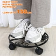 thumbnail image 7 of Hengguang 2 Pcs 12 inch Metal Plant Stand with Wheels,Load Capacity 150 lbs Heavy Duty Caddy Stand Base with 360 Degree Lockable Wheels,Plant Dolly with Wheels for Indoor,Outdoor, 7 of 7