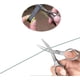 thumbnail image 5 of Rawiri Tijeras de acero inoxidable Tijeras plegables antioxidantes Mini cizalla en forma de gafas Tijeras pequeñas de seguridad plegables con orificio para llavero para hogares Sc, 5 of 5