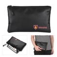 thumbnail image 5 of Fireproof Water Resistant Document Bag Silicone Coated Fiberglass Money Bag Pouch Document Holder, 5 of 6