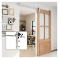 thumbnail image 2 of Sliding Door System Stainless Steel Suitable For Single Door 4-8FT/121-243CM Barn Door Hardware Kit ,Easy to Install, 2 of 7