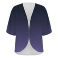 thumbnail image 4 of BODOAO Kimono Cardigans for Women Women's Chiffon Short Sleeve Open Front Cardigan Lightweight & Breathable Summer Cover Up for Casual & Wear Bk1 4Xl, 4 of 7