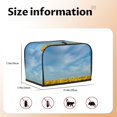 thumbnail image 4 of KLL Blooming Sunflower Field Print 2 Slice Toaster Dust Covers Kitchen Small Appliance Cover with 2 Pockets,Can hold Jam Spreader Knife & Toaster Tongs (11.4 x 7.9 x 7.5), 4 of 6