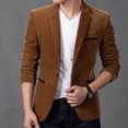 thumbnail image 4 of Vedolay Suit Jacket Men's Casual Fashion Front Open Solid Color Lapel Suit Jacket with Pockets,Khaki XXL, 4 of 4