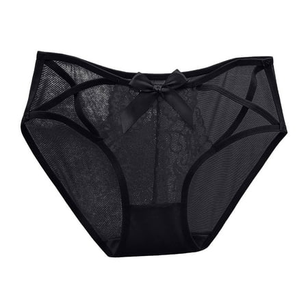 WELOIJEVBE Womens Sexy Underwear Lace Panties High Waisted Plus Size Ladies Brief for Women