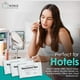 thumbnail image 3 of Toallitas desmaquillantes World Amenities, 500 unidades, envueltas individualmente, 3 of 8