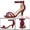 Burgundy, variant on Women's Kitten Heels Ankle Strap Sandals 8.5 Sky Blue