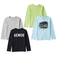 thumbnail image 2 of XNA Brand - Spotted Zebra Boys Long-Sleeve T-Shirts, 4-Pack Genius, 2T, 2 of 2