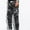 Black, variant on Men's Camo Cargo Pants Regular Big and Tall Camouflage Cargo Joggers Casual Loose Work Utility Trousers with Pockets