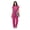 Light Rose Pink, variant on Niaahinn Women's Medical Scrub Jumpsuit - Mandarin Collar, with Drawstring Waist for Nursing Uniforms