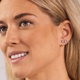 thumbnail image 4 of Blomdahl | Hypoallergenic | Silver Titanium Bezel Crystal Stud Earrings | Best Choice For Sensitive Ears, 4 of 5