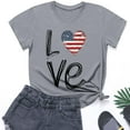 thumbnail image 2 of GERsome Unisex Kids 4th of July T-Shirts Boys Girls Cotton Short Sleeve Casual Crew Neck Patriotic Tops American Flag Graphic Tee, Sizes 9-10 Years, 2 of 9
