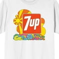 thumbnail image 2 of 7UP Logo Colorful doodle White Short Sleeve Adult T-Shirt-Medium, 2 of 4