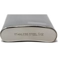 thumbnail image 4 of Stainless Steel Pocket Alcohol Liquor Flask in Etched Print, 4 of 5