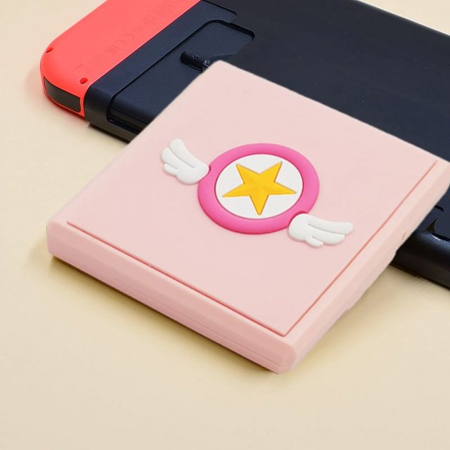 Switch Game Card Case Holder for Nintendo Switch Lite/ Switch OLED, Cute Kawaii Portable Thin Hard Shell, Protective Shockproof Storage Case Box with 12 Cartridge Slots
