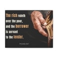 thumbnail image 2 of Scripture Walls Proverbs 22:7 To The Lender Bible Verse Canvas Christian Wall Art Ready to Hang, 2 of 18