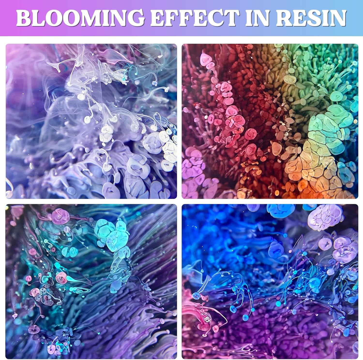 LET'S RESIN 48 colors Concentrated Alcohol Ink Set for Epoxy Resin, Alcohol Paint Dye for Resin Art, Tumblers, Epoxy Resin (Each 0.35oz)