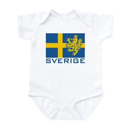 

CafePress - Sverige Flag Infant Bodysuit - Baby Light Bodysuit Size Newborn - 24 Months