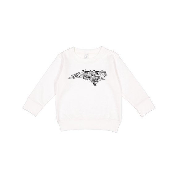 Inktastic North Carolina Word Salad Toddler Sweatshirt