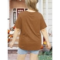 thumbnail image 4 of Anbech Hocus Pocus Halloween Shirts for Women Plus Size Holiday Tshirt Graphic Short Sleeve Tops, 4 of 5