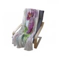 thumbnail image 4 of Orchids Soft Flannel Fleece Blanket, Floriculture Themed Design with a Posy of Hawaiian Gardening Plant in Watercolors, Cozy Plush for Indoor and Outdoor Use, 50" x 70", Multicolor, by Ambesonne, 4 of 6