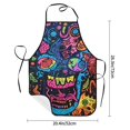 thumbnail image 2 of Rocae Neon Graffiti Urban Art for Kitchen Aprons for Women Adjustable Cooking Kitchen Chef Apron for Men with Pockets, 2 of 7