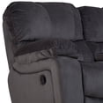 thumbnail image 5 of Ramsey Transitional Reclining Gliding Console Loveseat - Steel Blue, 5 of 15