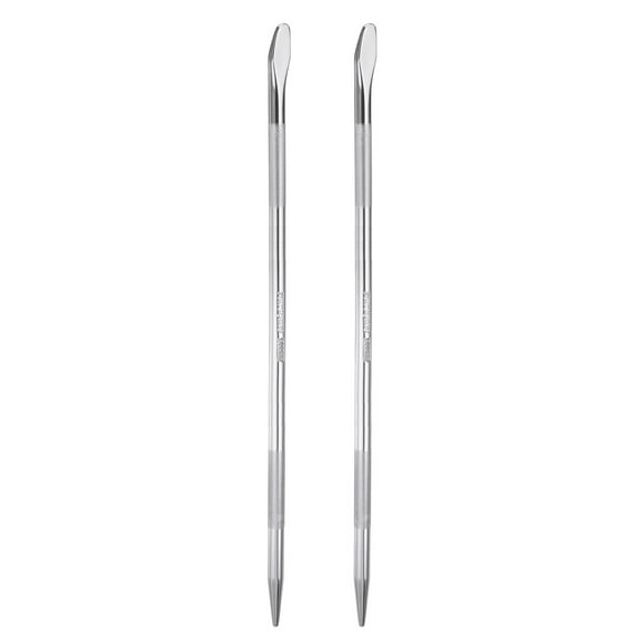 Uxcell 2pcs Aligning Pry Bar 24" Length Round Crowbar Sleever Bar with Embossed Handle