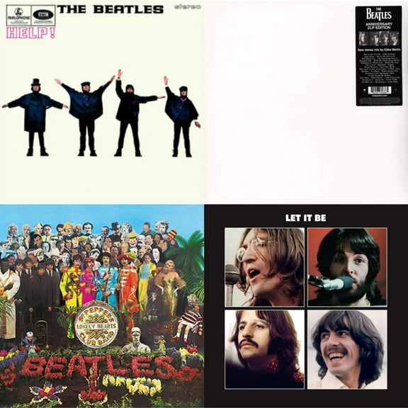 Help & Beatles (The White Album) (2 LP) & Sgt. Pepper's Lonely Hearts Club Band (2017 Stereo Mix/180G/Original Stencils) & Let It Be Special Edition