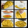 thumbnail image 5 of Qaailabf Napperon Rond en Gel de Silice de Qualité Alimentaire Épais contre les Brûlures Tapis de Pot Tapis de Tasse Multifonction Tapis d'Isolation Thermique Tapis de Bol Tapis de Table Égouttoir pour Vaisselle, 5 of 5