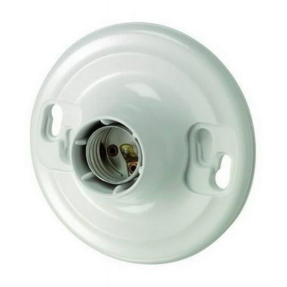 660 watts Keyless Lamp Holder, White - Medium