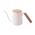 thumbnail image 1 of Hervidor de café de cuello de cisne con asa Hervidor de café de goteo manual 350 ml de color beige, 1 of 9