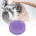 thumbnail image 2 of Unique Bargains 1 Pc Hollow Hair Shampoo Brush for Head Massage 2.6"x3.46" Purple, 2 of 6