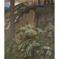 thumbnail image 2 of Emil Orlik 20x23 Gold Ornate Framed and Double Matted Museum Art Print Titled - Dachstein (1904), 2 of 4