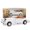 White, variant on LAZIOEGR Mini Stimulation Alloy Classic Car Roadster Sound and Light Model Toy Vehicle, Vintage Convertible Collectible Diecast Play Toy Car with Music and Lights for Kids Toddlers Boys, Black