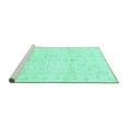 thumbnail image 2 of Ahgly Company Machine Washable Indoor Rectangle Oriental Turquoise Blue Traditional Area Rugs, 2' x 5', 2 of 4
