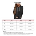 thumbnail image 4 of Blusa informal para mujer, sudaderas con capucha, cordón, manga larga, bolsillo, Top informal para mujer a la moda, negro XXL, 4 of 6