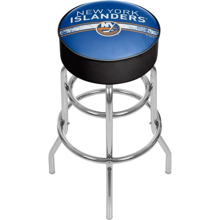 NHL 30 in. Padded Backless Swivel Bar Stool