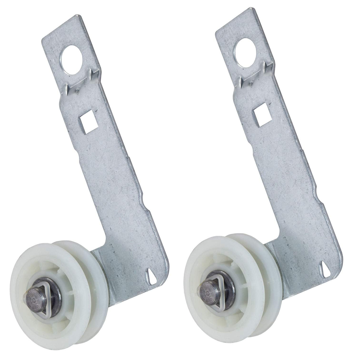 HQRP 2Pack Dryer Idler Pulley with Bracket Assembly Replacement for