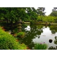 thumbnail image 2 of Grayscale 24x19 Gold Ornate Wood Framed with Double Matting Museum Art Print Titled - Pagoda Garden I, 2 of 4
