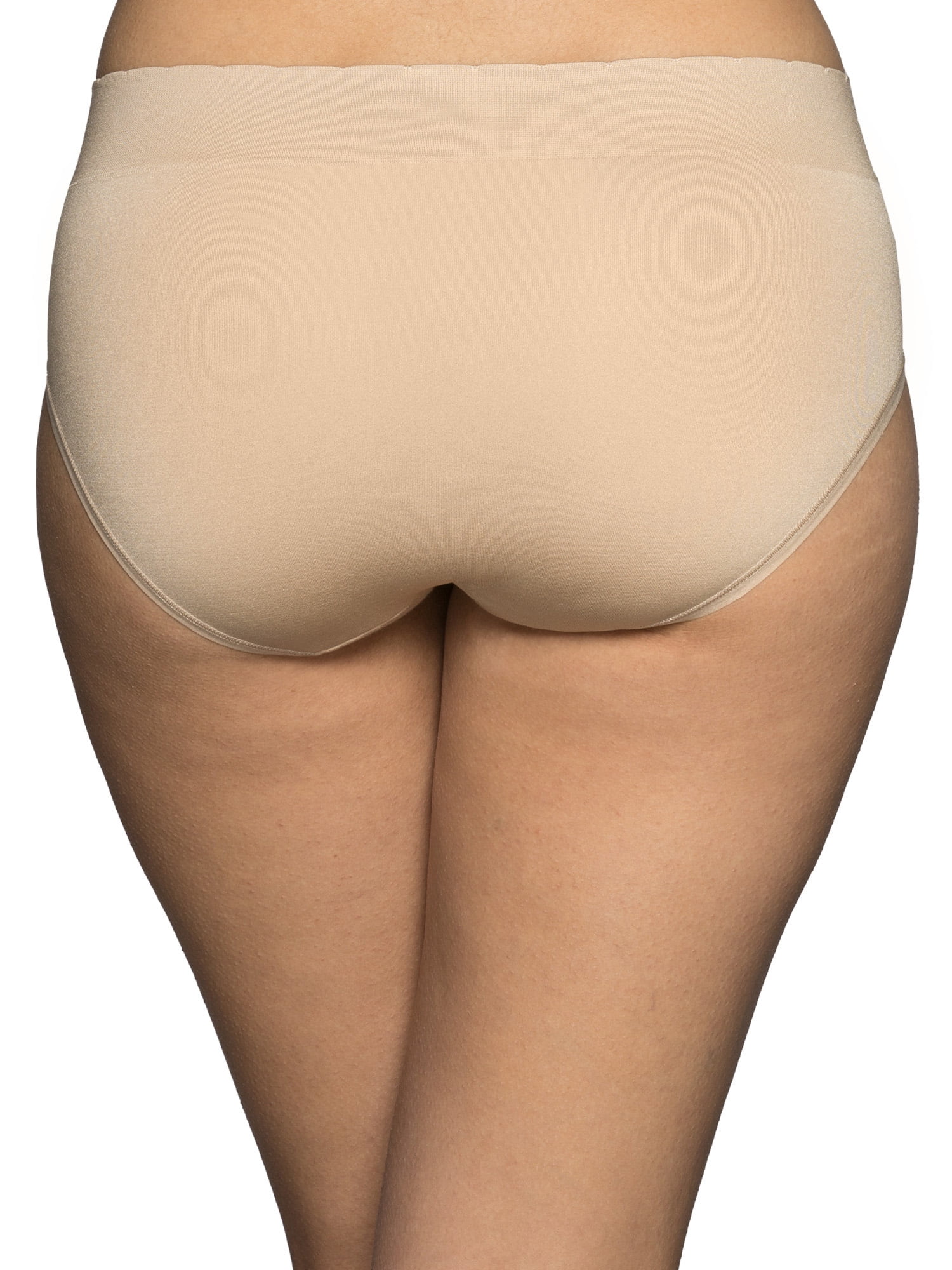 Vanity Fair Lingerie Women's No Pinch No Show Seamless Hipster Underwear, 3-Pack