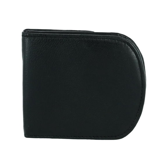 CTM Leather Front Pocket C-Fold Taxi Wallet (Men)