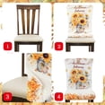 thumbnail image 4 of Fall Chair Covers Set of 6 Thanksgiving Dining Protector Stretch Removable Washable Autumn Pumpkin Sunflower Maple Leaves Slipcovers for Dining Hotel Party Wedding, 4 of 6