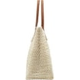 thumbnail image 4 of Straw Beach Tote Bag for Women Large Woven Shoulder Handbag Straw Bag for Summer Beach Vacation, 4 of 7
