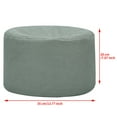 thumbnail image 3 of 2PACK Round Ottoman Pouf, Decorative Soft Foot Rest with Removable Cover Living Room and Bedroom, Foot Rest Ottoman Bean Bag Chair Coffee/Grey, 3 of 8