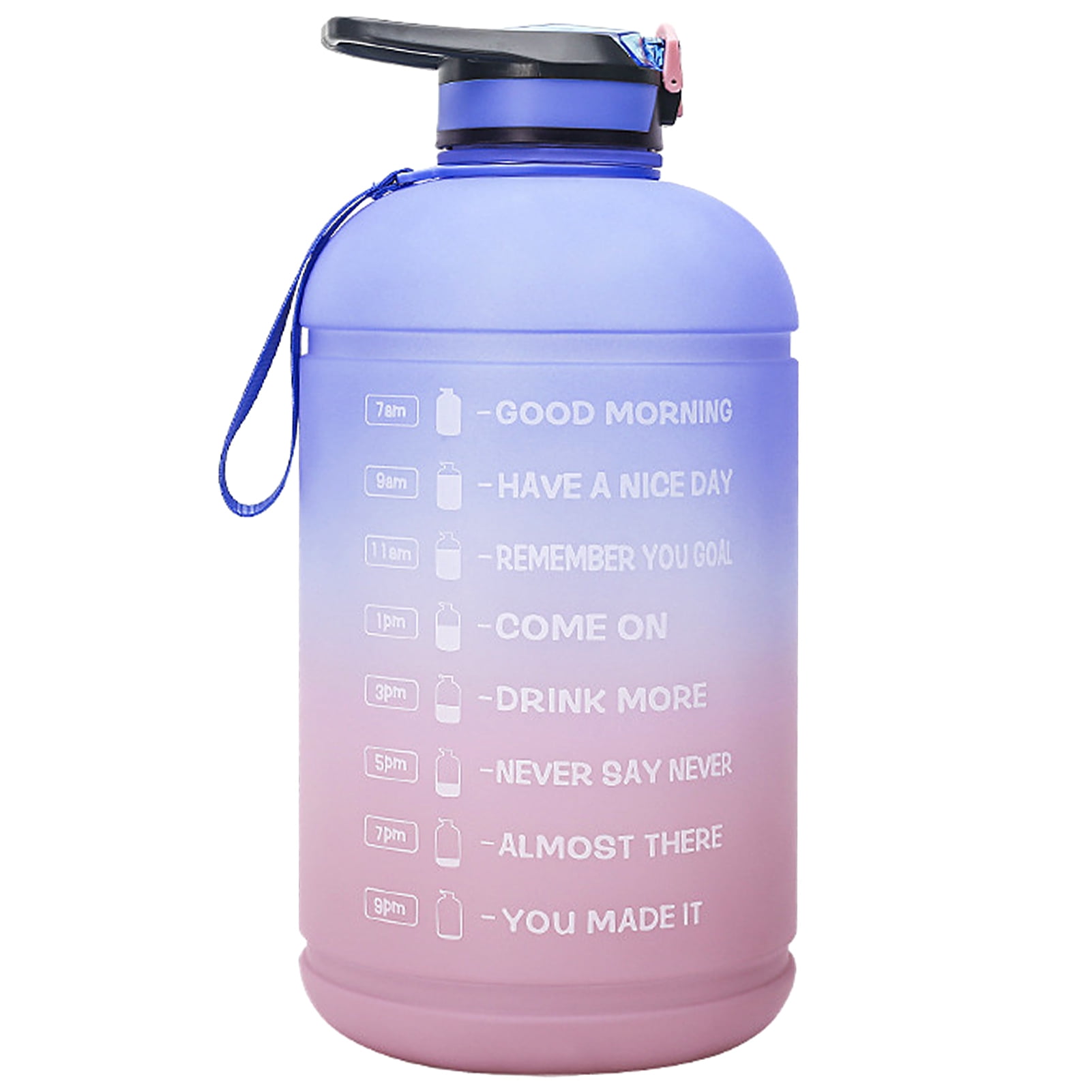 1 Gallon Water Bottle Jug for Exercise Gym Camping Workouts Outdoor Activity 