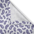 thumbnail image 6 of Ambesonne Paisley Valance & Curtain, Abstract Floral Motifs Dots, 55"x24", Dark Blue White and Indigo, 6 of 7