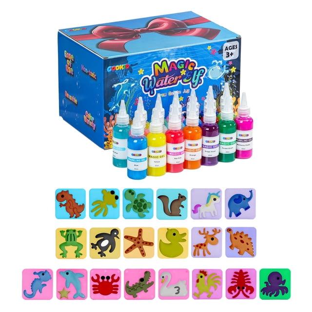 Kit de juguetes Gookid Magic Water Elf con 20 botellas de gel mágico