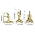 thumbnail image 2 of Light Luxury Yoga Dancing Sports Figures Three-Piece Set Ornaments Perfect For Bedroom Living Room Study Hotel Decoration Abstract Creative Desk Ornaments With Realistic Details, 2 of 5