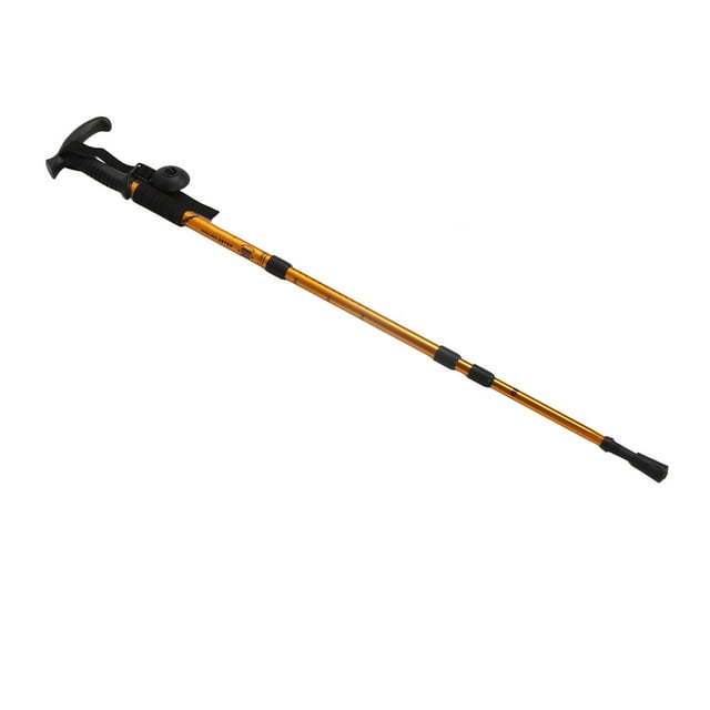 Ultra Strong Collapsible Hiking Poles, Aluminum Alloy, Shock Absorbing T handle, Adjustable, Lightweight with Non slip Design, Suitable for Weak Joints