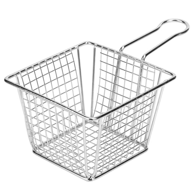 Cesta de malla para almacenamiento de pan y aperitivos de frutas para el hogar de acero inoxidable